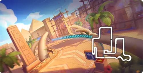 사막 놀라운 공룡 유적지