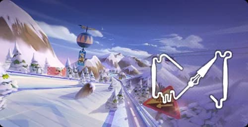 아이스 설산 다운힐