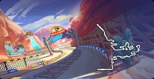 광산 꼬불꼬불 다운힐